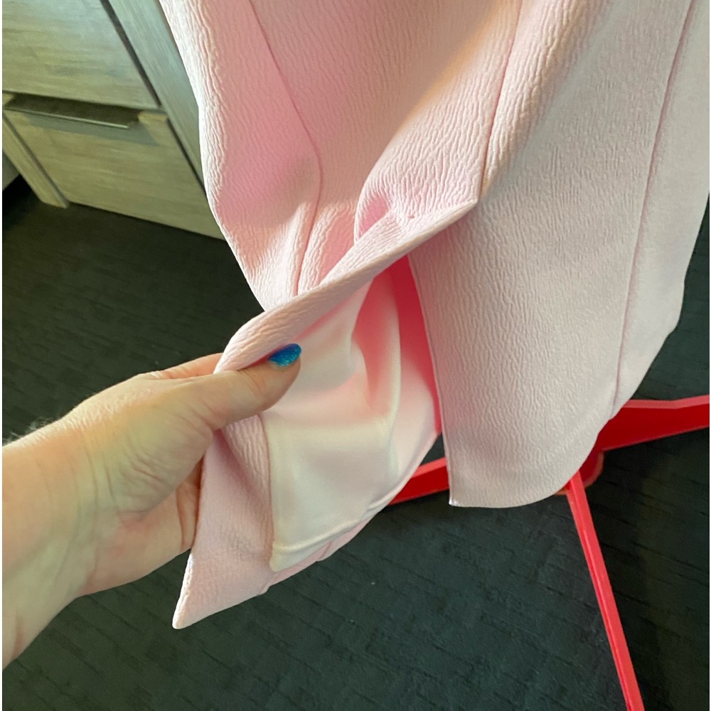 Size 12-14, Sheike soft baby pink sleeveless formal/evening dress lined - Picture 10 of 14
